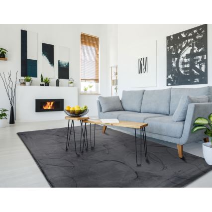 Paklājs RABBIT 3D 80x150 cm antracīts