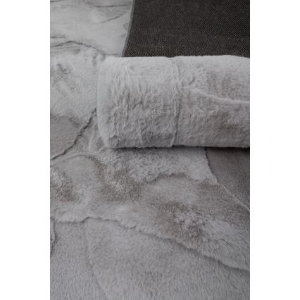 Paklājs RABBIT 3D 80x150 cm gaiši pelēks
