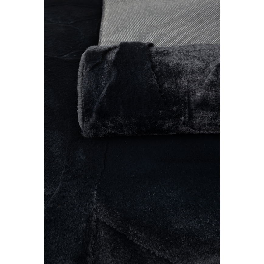 Paklājs RABBIT 3D 80x150 cm melns