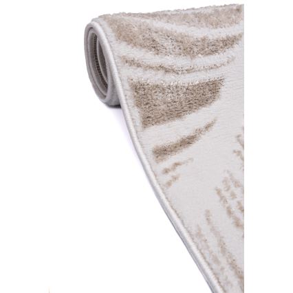 Paklājs SALAMANCA 200x280 cm bēšs/balts/lapu raksts