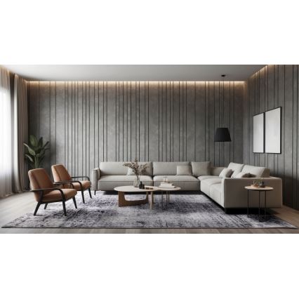 Paklājs SALAMANCA 67x120 cm pelēks/balts