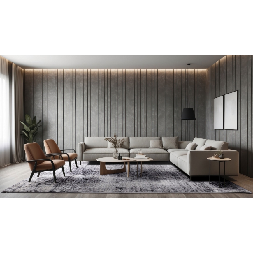 Paklājs SALAMANCA 67x120 cm pelēks/balts