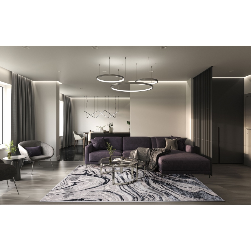 Paklājs STONE 120x160 cm pelēks/antracīts