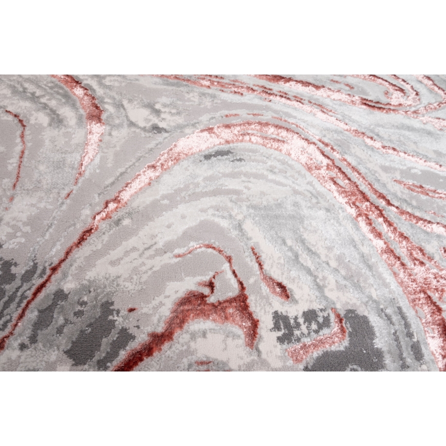 Paklājs STONE 120x160 cm rozā/pelēks
