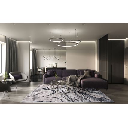 Paklājs STONE 80x140 cm pelēks/antracīts