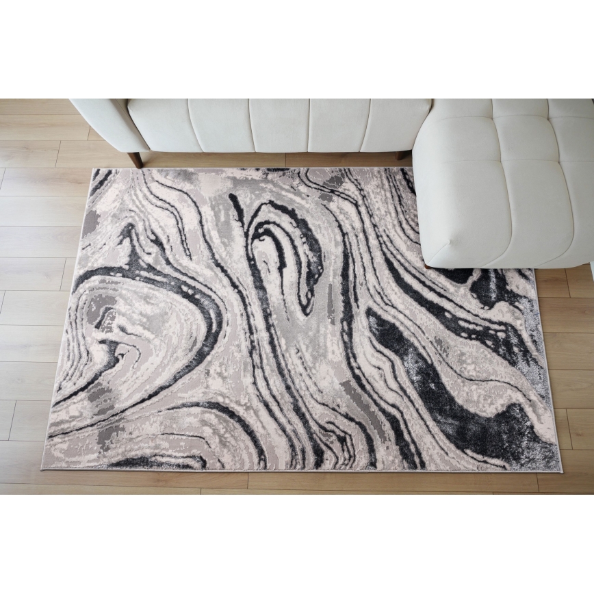 Paklājs STONE 80x140 cm pelēks/antracīts