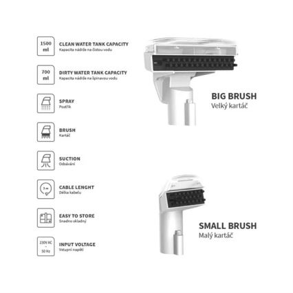 Paklāju tīrītājs 450W/230V IPX4