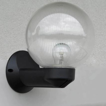 Āra sienas lampa NADIR 1xE27/15W/230V IP44 caurspīdīga