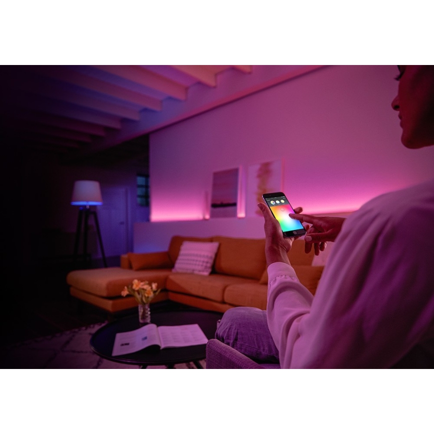 Pamata komplekts Philips Hue WHITE AND COLOR AMBIANCE 2xE27/9W/230V 2000-6500K + starpsavienojuma ierīce