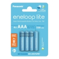 Panasonic - 4 gab. Uzlādējama baterija AAA Eneloop Lite 550 mAh