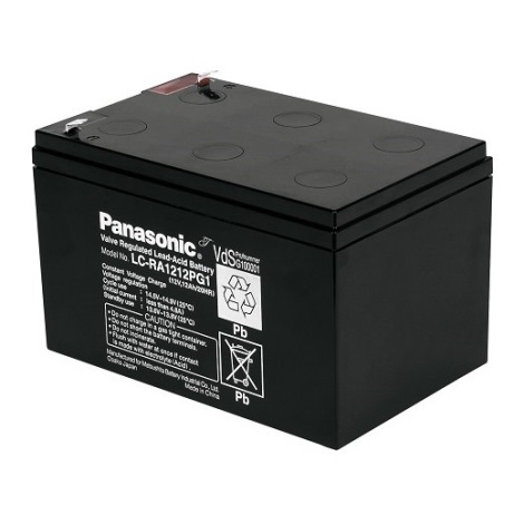 Panasonic LC-RA1212PG1 - Svina skābes akumulators 12V/12Ah/faston 6,3mm