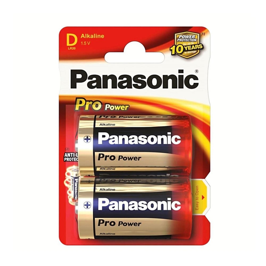 Panasonic LR20 PPG - 2gab alkaline baterija D Pro Power 1.5V