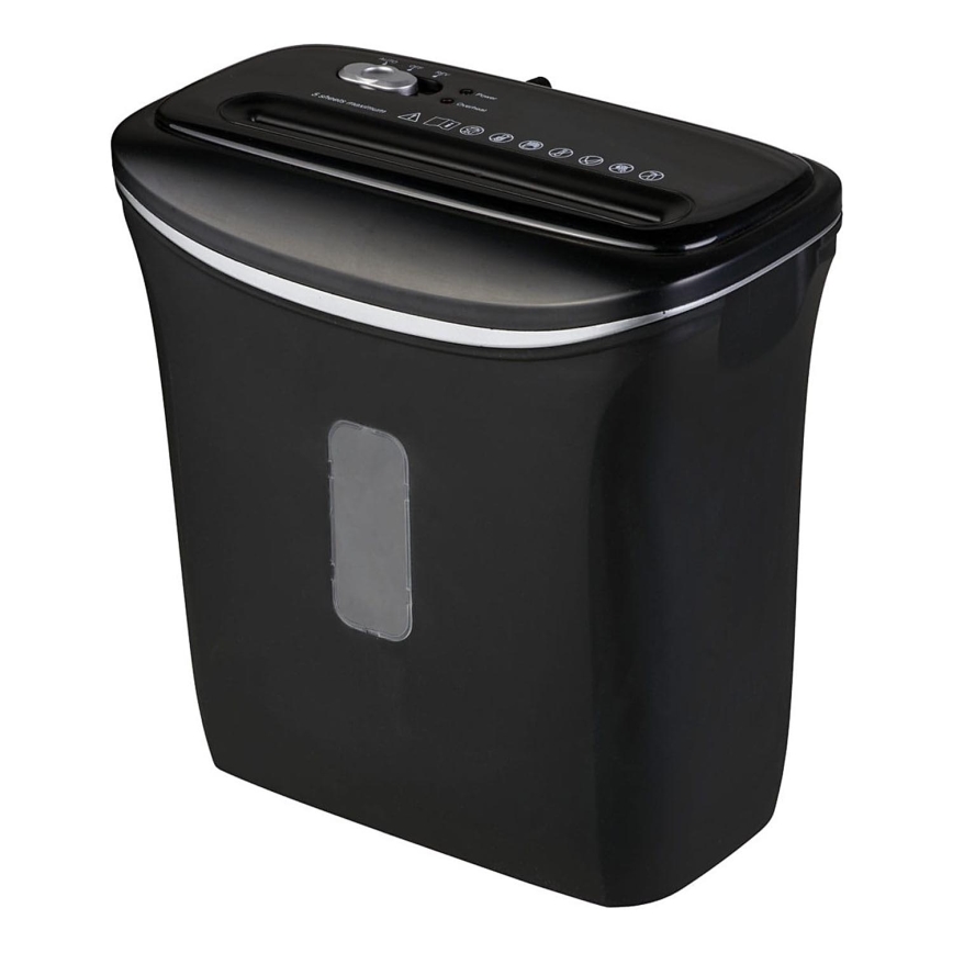 Papīra smalcinātājs A4, tilpums 12 l, 230 V, melns