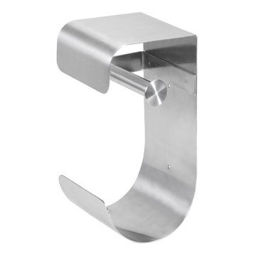 Papīra turētājs 12,5x26 cm nerūsējošais tērauds/sudraba