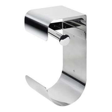 Papīra turētājs 12,5x26 cm no nerūsējošā tērauda/sudraba