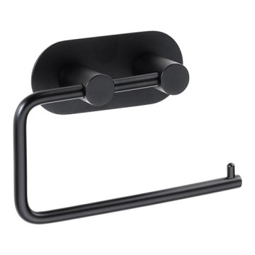 Papīra turētājs 14,5x10 cm nerūsējošais tērauds/melns