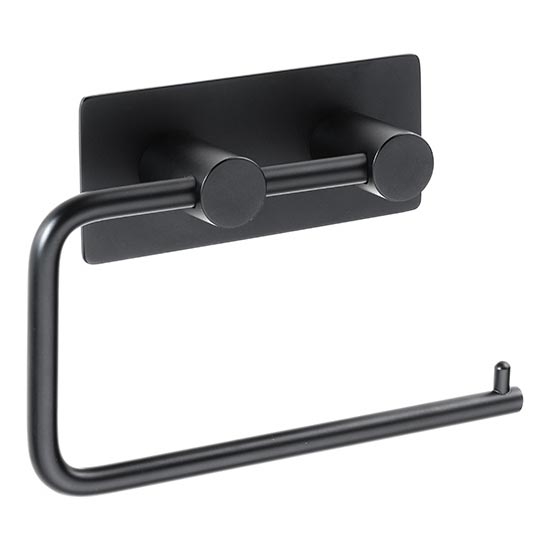 Papīra turētājs 14,5x10 cm nerūsējošais tērauds/melns