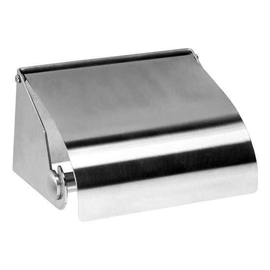 Papīra turētājs 14x8 cm nerūsējošā tērauda/sudraba