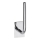 Papīra turētājs 4,5×18 cm, nerūsējošais tērauds/sudraba
