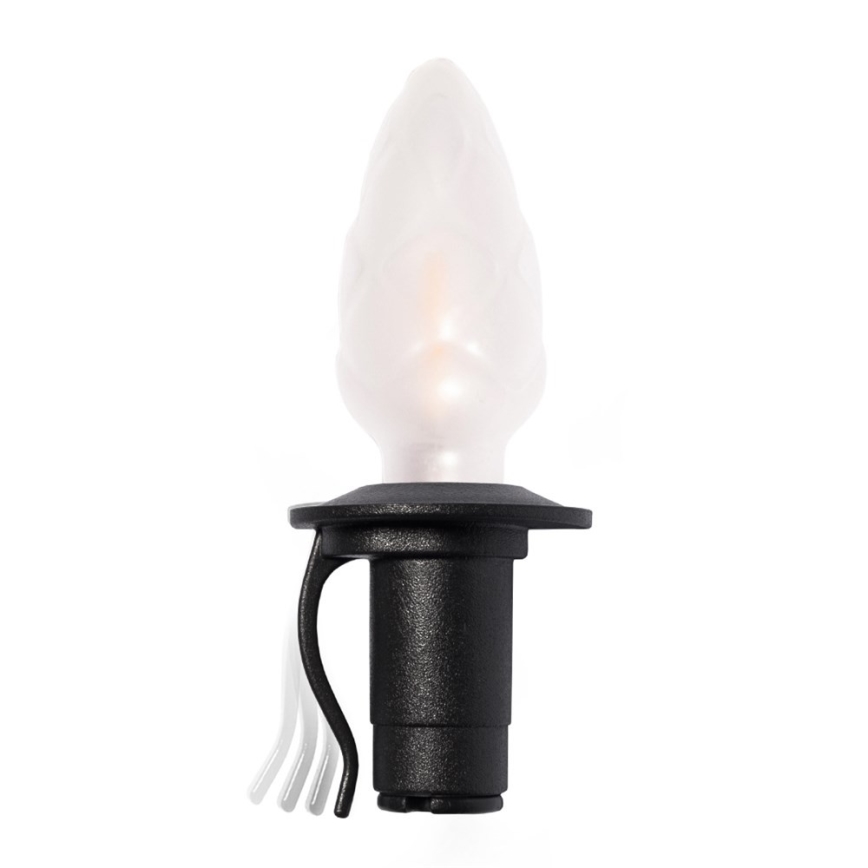 Paplašināma LED āra virtene CONE FILAMENT 20xE10 14m krāsaina/siltā balta IP44, Ražots Čehijā