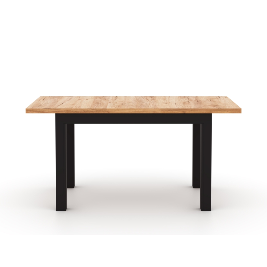 Paplašināms ēdamgalds DOO 120/160x75 cm craft ozols/melns