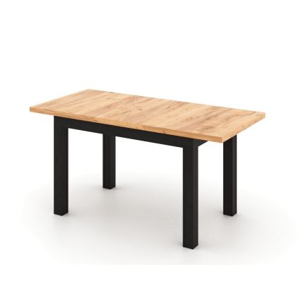 Paplašināms ēdamgalds DOO 120/160x75 cm craft ozols/melns
