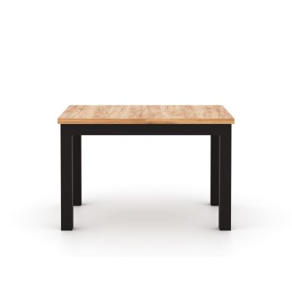 Paplašināms ēdamgalds DOO 120/160x75 cm craft ozols/melns