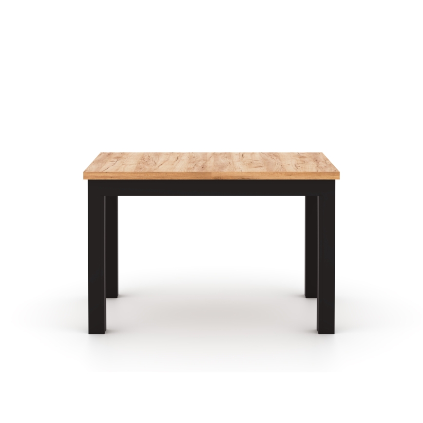 Paplašināms ēdamgalds DOO 120/160x75 cm craft ozols/melns