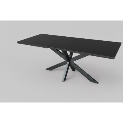 Paplašināms ēdamgalds SAMLE 150/190x80 cm melns