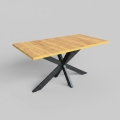 Paplašināms ēdamgalds SAMLE 150/190x80 cm ozols craft/melns