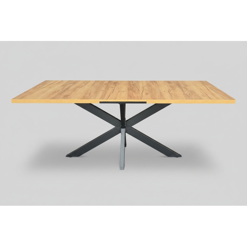 Paplašināms ēdamgalds SAMLE 150/190x80 cm ozols craft/melns