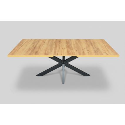 Paplašināms ēdamgalds SAMLE 150/190x80 cm ozols craft/melns