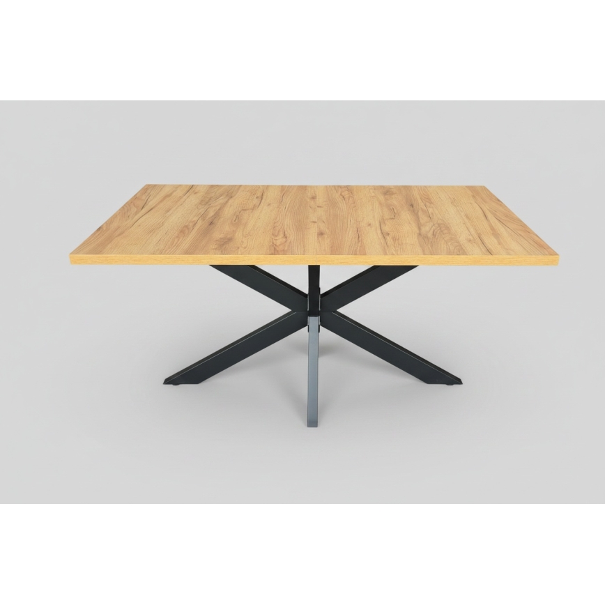 Paplašināms ēdamgalds SAMLE 150/190x80 cm ozols craft/melns