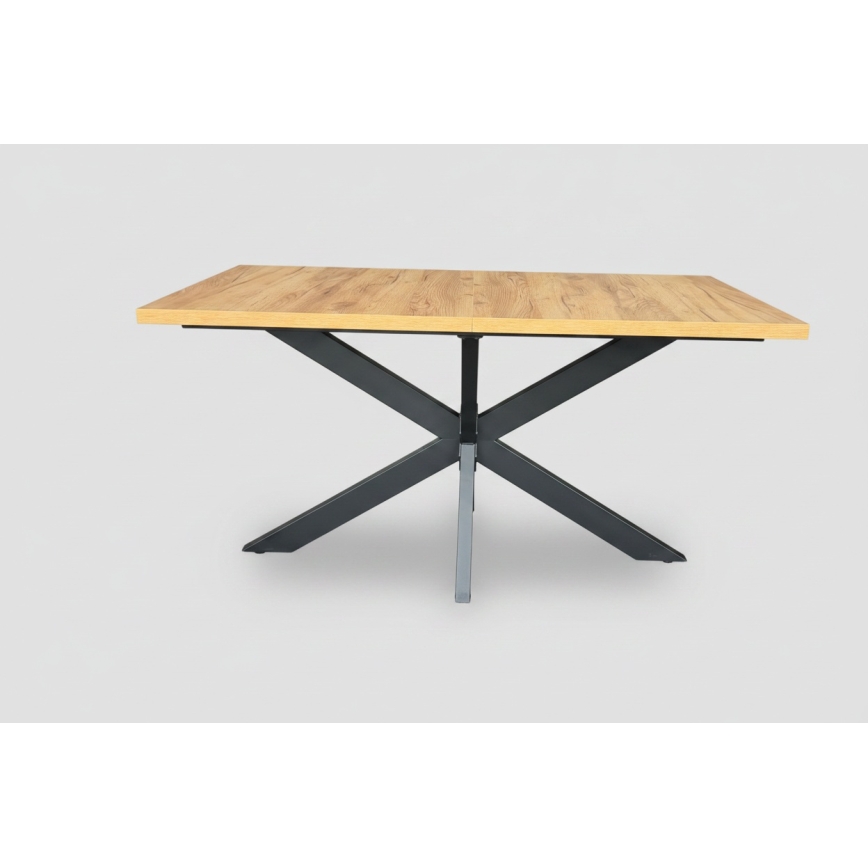 Paplašināms ēdamgalds SAMLE 150/190x80 cm ozols craft/melns