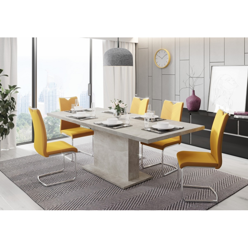 Paplašināms ēdamgalds STRAP betona pelēks