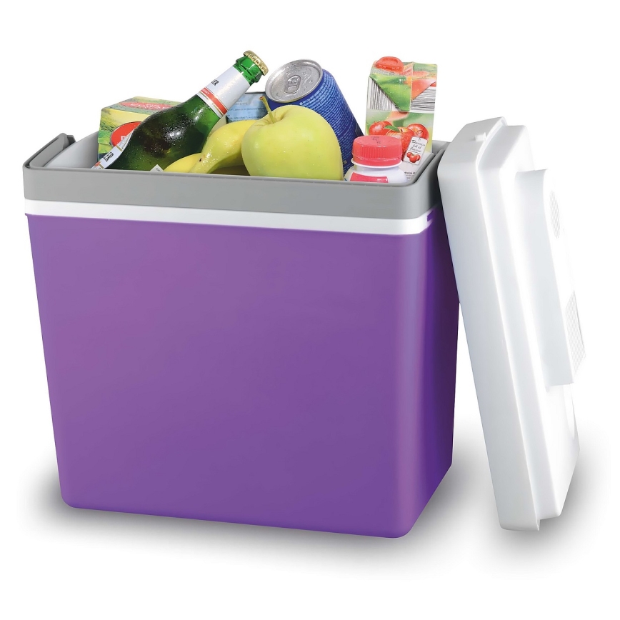 Pārnēsājama aukstuma kaste 23 l 55W/12V/230V violeta/balta