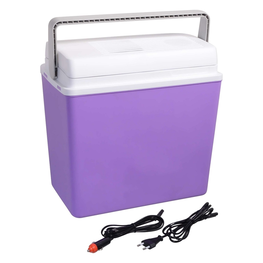 Pārnēsājama aukstuma kaste 23 l 55W/12V/230V violeta/balta