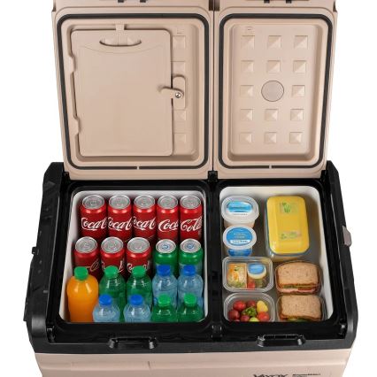 Pārnēsājama automašīnas ledusskapis ar LCD ekrānu 39 l 230V/12V/24V brūna