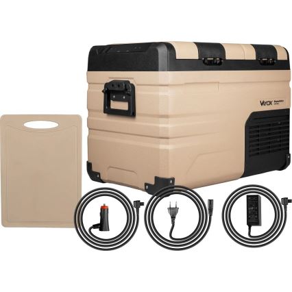 Pārnēsājama automašīnas ledusskapis ar LCD ekrānu 39 l 230V/12V/24V brūna