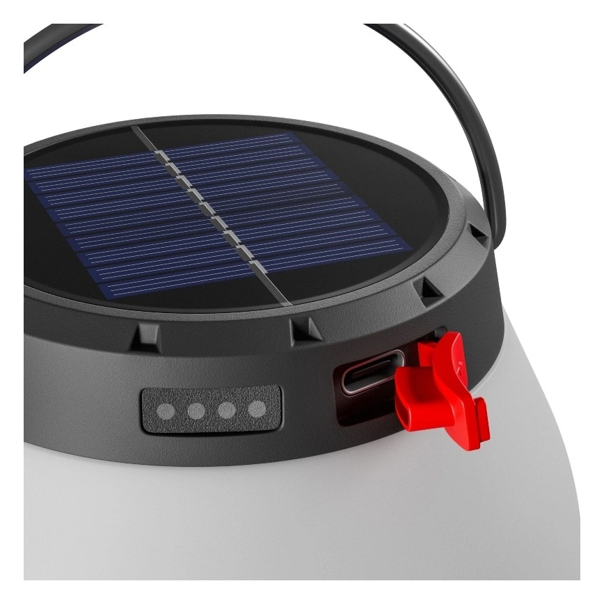 Pārnēsājama LED lampa ar regulējamu spilgtumu un saules uzlādi LUMINA ORB LED/5V 800 mAh