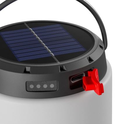 Pārnēsājama LED lampa ar regulējamu spilgtumu un saules uzlādi LUMINA TUBO LED/5V 800 mAh