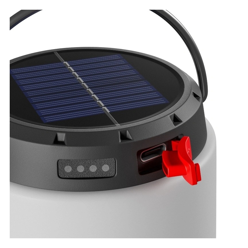 Pārnēsājama LED lampa ar regulējamu spilgtumu un saules uzlādi LUMINA TUBO LED/5V 800 mAh