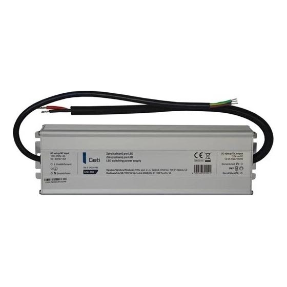 Pārslēdzams barošanas avots LED joslām 150W/12V IP67