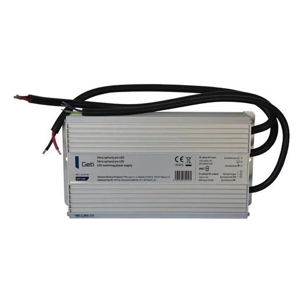 Pārslēdzams barošanas avots LED joslām 250W/12V IP67
