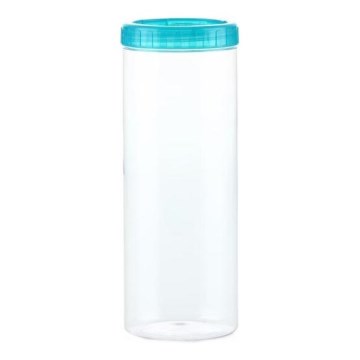 Pārtikas kaste INTERLOCK 1,6 l tirkīza/caurspīdīga