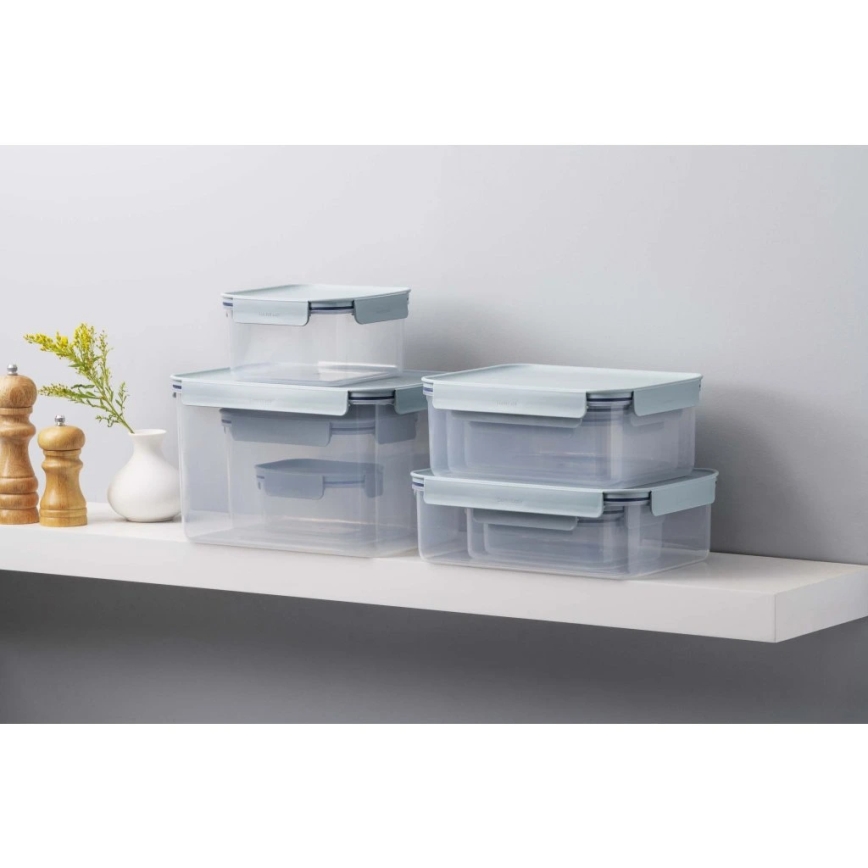 Pārtikas trauks CLASSIC PLUS 0,86 l zils/caurspīdīgs