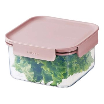 Pārtikas trauks CLASSIC PLUS 1,25 l, rozā/caurspīdīgs