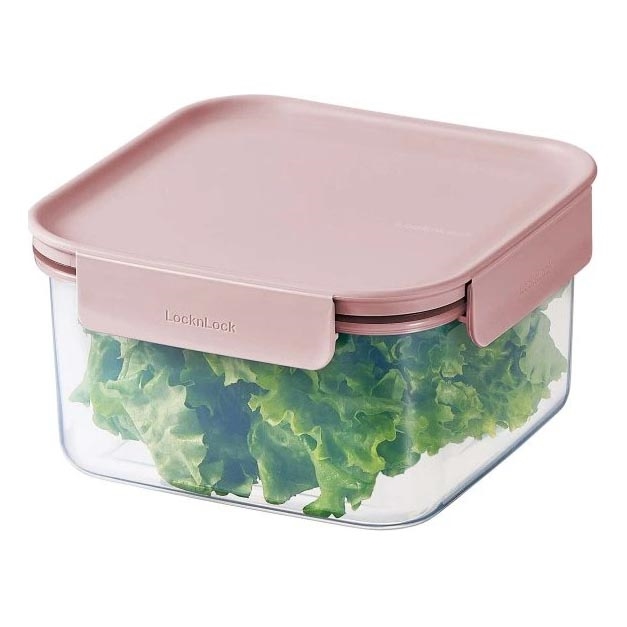 Pārtikas trauks CLASSIC PLUS 1,25 l, rozā/caurspīdīgs