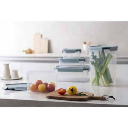 Pārtikas trauks CLASSIC PLUS 1,65 l zils/caurspīdīgs