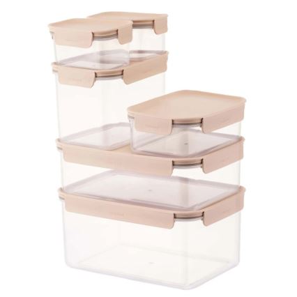 Pārtikas trauks CLASSIC PLUS 2,8 l rozā/caurspīdīgs